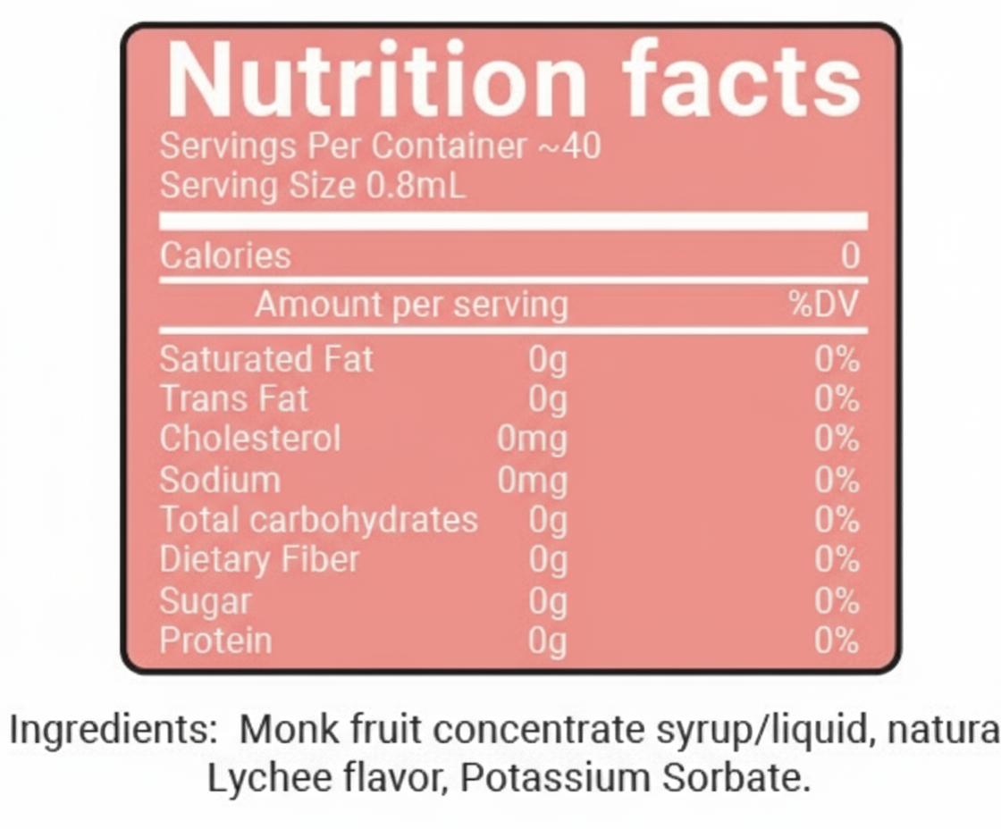 Lychee Liquid Beverage Enhancer